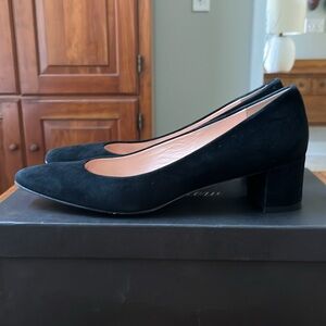 J. Crew Black Suede Classic Heel Pump Size 8.5